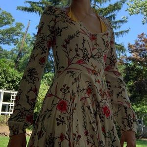 Flowy long sleeve mini dress.